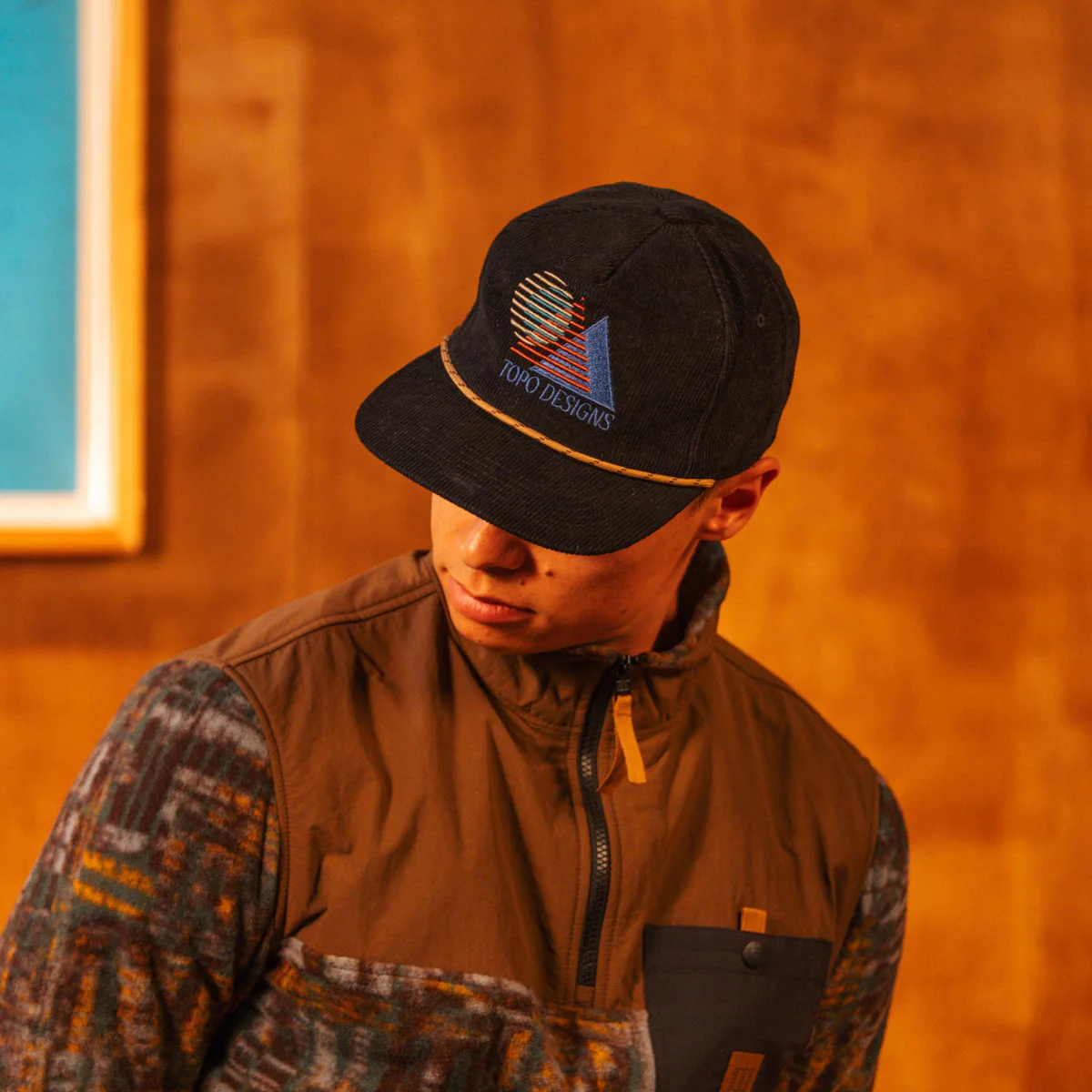 Corduroy Trucker Hat - Alpine View - Image 4